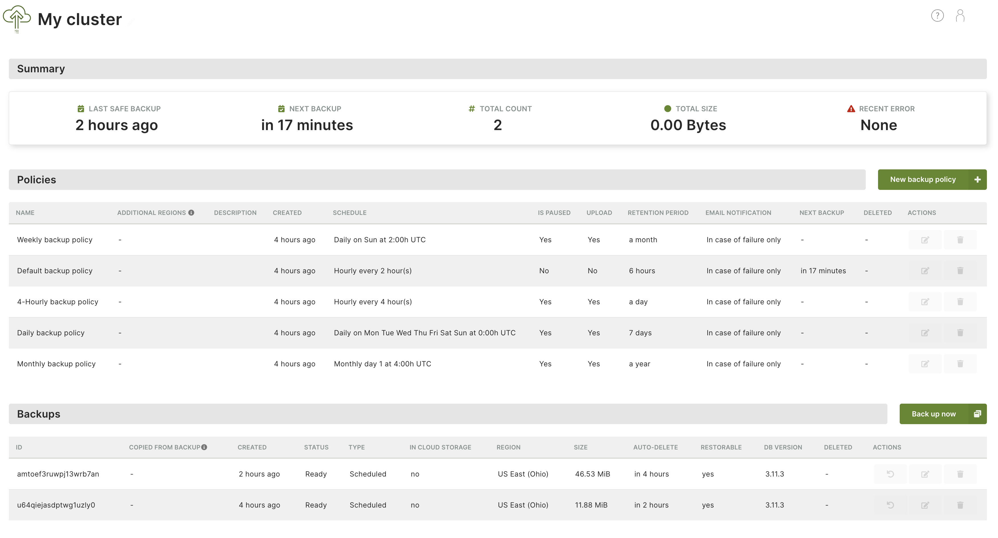 Backup ArangoDB