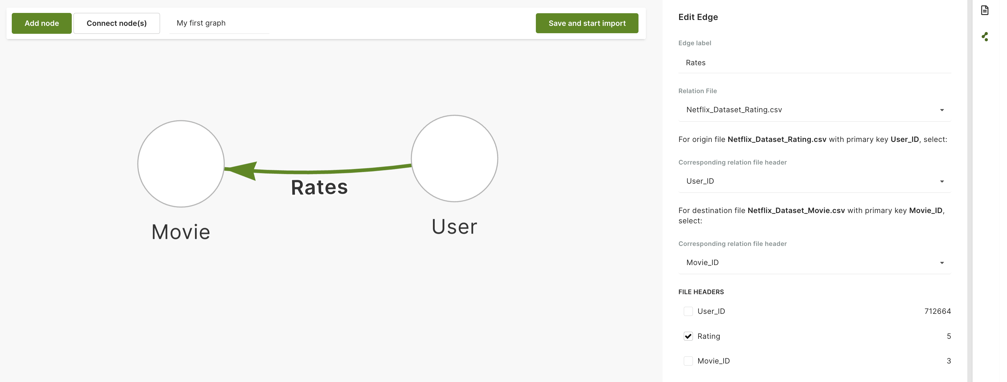 ArangoGraph Data Loader Edit Edge